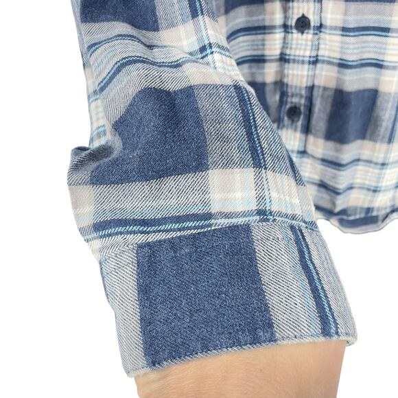 PATAGONIA Lightweight Fjord Organic Cotton Flannel Shirt Stone Stone Blue Size S - Picture 5 of 8
